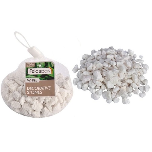 New 1pce White Garden Stones Small 750g for Displays Home Décor