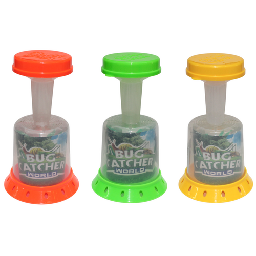 3x Kids Bug Catchers Set Insects Observing Critters Plastic, 360* View