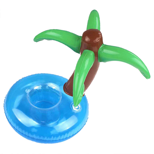 1pce Palm Tree Cup Float 22x30cm Inflatable Pool Toy Summer Kids & Family