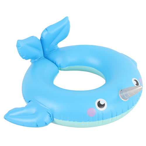 1pce Narwhale Split Ring 51cm Inflatable Pool Toy Summer Kids & Family
