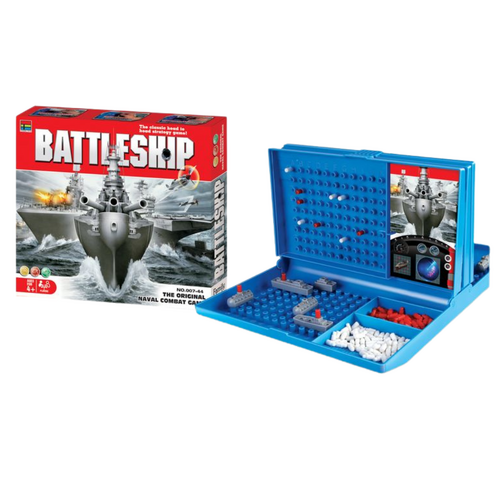 Battle Ship Board Game Boxed 10pce Family & Kids Party Toy