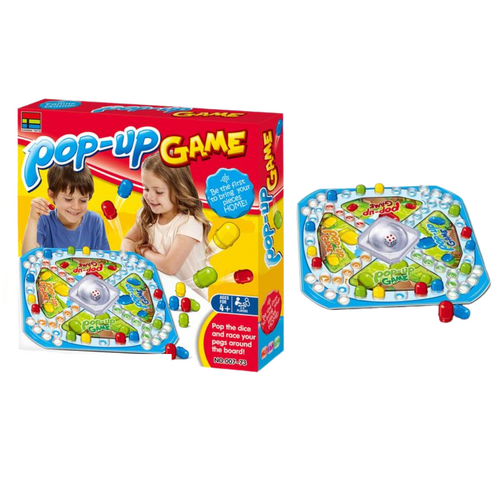 Pop Up Board Game Boxed 17pce Family & Kids Party Toy Fun
