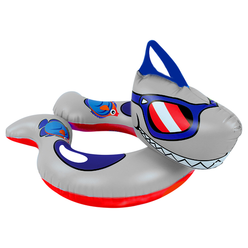 1pce Cool Shark Split Ring 51cm Inflatable Pool Toy Summer Kids & Family