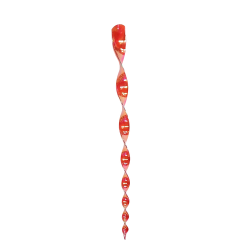 Wind Spinner Rod Red Reflective Spiral Bird Deterrent Rotating Repeller 48cm Acrylic 