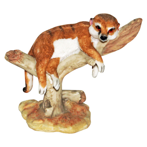 15cm Realistic Meerkat Mini Figurines Collection [Design: Laying On Branch]