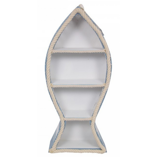 50cm Fish Outline Design, MDF Display Box with Three Shelves