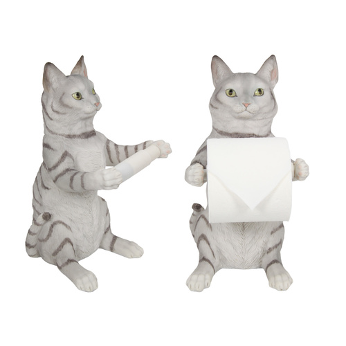 1pce 30cm Cat Toilet Paper Roll Holder, Cute Quirky Novelty