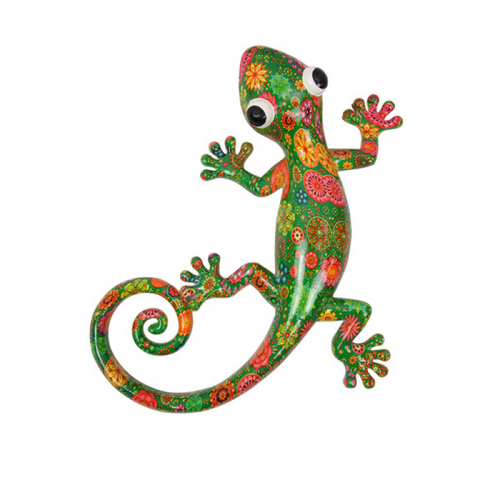 25cm Flowers Multi Coloured Lizard/Gecko Googly Eyes Wall Art Decor