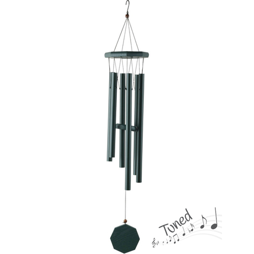 80cm Wind Chime 6 Tubes Forest Green Harmonious Wind-Chime Melody Zen Sounds