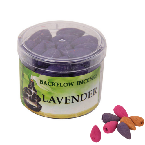 Lavender Scented Cones For Backflow Incense Burner In Tub Aromatherapy Zen