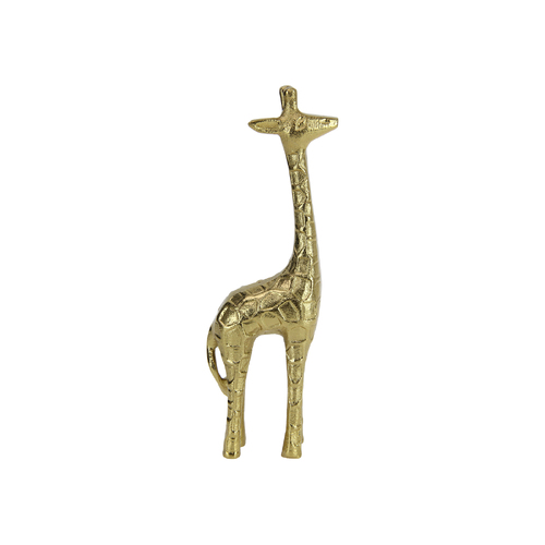 Metal Giraffe Statue Gold Colour 26cm Height 1pce