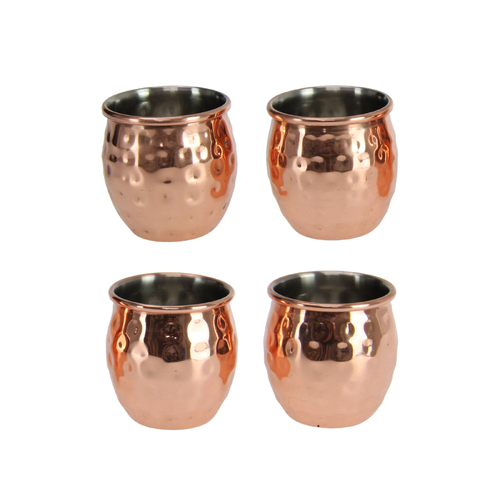1x Moscow Mule Shot Glass Mini Mug Copper Metal Premium Quality 5cm