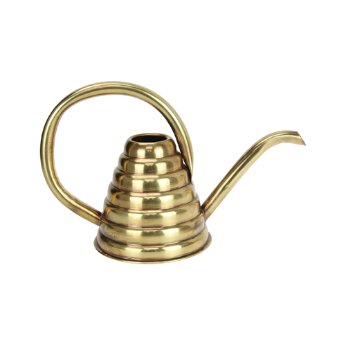 Watering Can Antique Gold Colour & Gooseneck Style Spout 35cm Size 1pce 