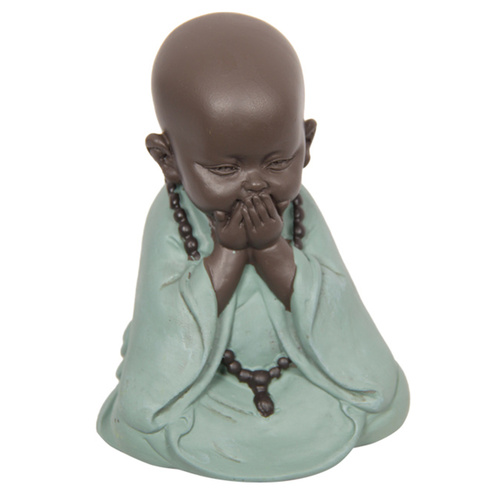 11cm Speak No Evil Wise Monk Resin Ornament