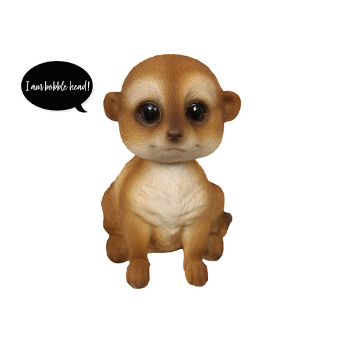 New 1pce 12cm Cute Meerkat with Head that Bobbles Very Quirky and Cute