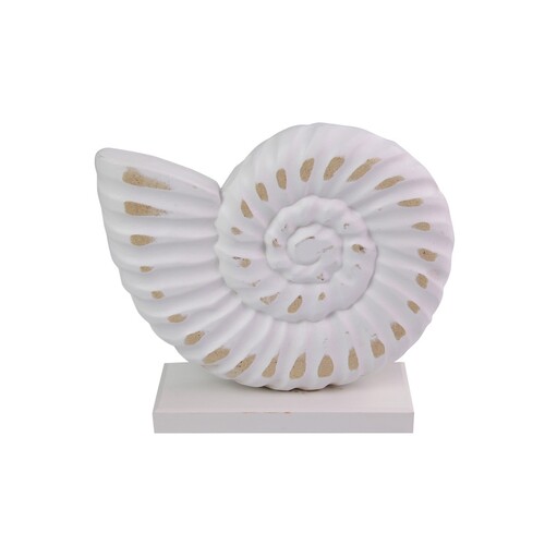 1pce 19cm Sea Snail White Wood Shell D̩cor Shabby Chic Beach Themed Table 