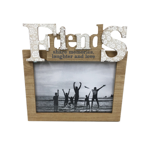 21cm Friends Photo Frame Inspirational Quote Home Decor Ornament Wall Art