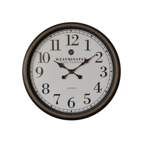 40cm London Style Wall Clock, Brown Antique Style Home