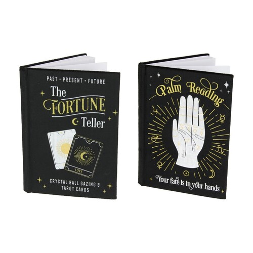 2x Palm Reading/Fortune Telling Velvet Spell Book 15x 21cm Journal (8x6")