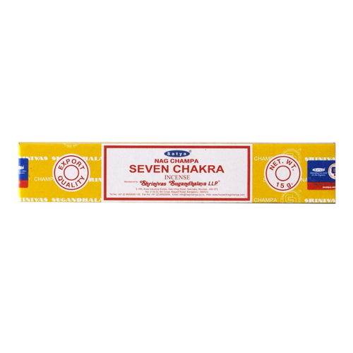 Satya Seven Chakra Incense Scented 20 Sticks / 15 Grams