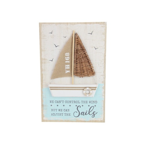 26x40cm MDF Beach Plaque - Coastal Wall Art Sign for Home Decor