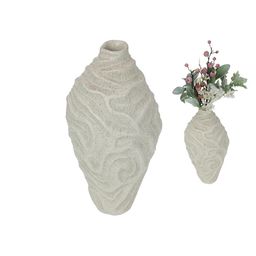 36cm Abstract Coral Decorative Vase - Coastal Ocean Home Decor