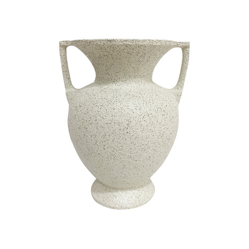 20cm Home Decor Vase with Twin Handle, Decorative Centerpiece for Home Styling