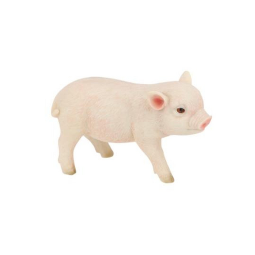14cm Standing White Pig Figurine Ð Cute Farm Animal Dcor