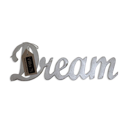 30cm ÛÏSMILE۝ Self Standing Sign / Plaque, Beach Theme in white wash effect