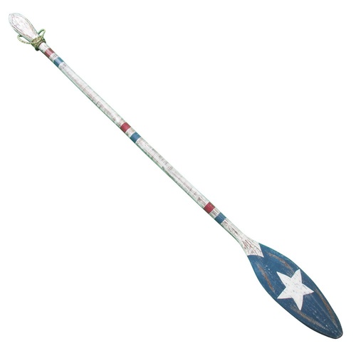 175cm Blue with White Star 175cm Boat Oar Vintage Style Beach Vintage Theme