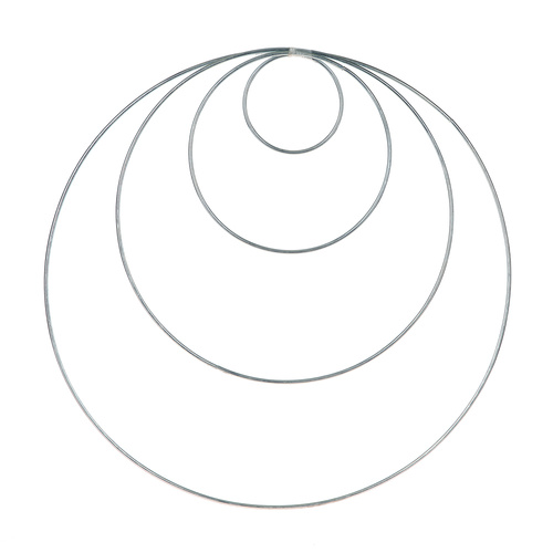 6pce Steel Ring Great for DIY Craft, Dream Catchers, can Stretch Doilies Around - 75mm