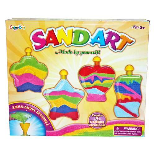 DIY Sand Art Design Bottles in Craft Activity Set