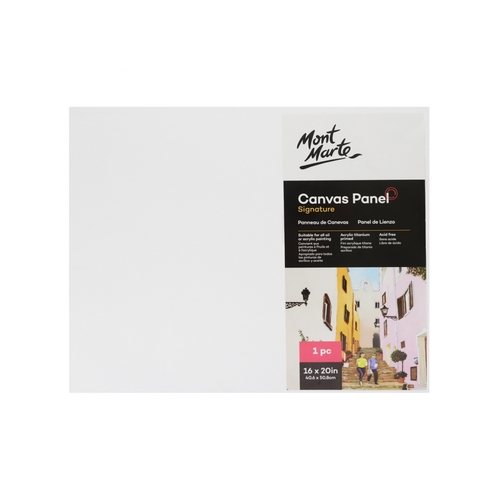 Mont Marte Canvas Panel 40cm x 50cm Wrapped Canvas Art Board 16x20in" White