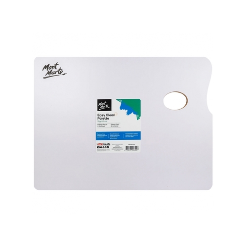 Mont Marte Easy Clean Wood Palette 30x40cm, Stain Resistant, Artist Painting Accessory