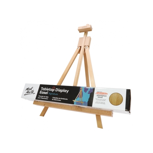 Mont Marte Tabletop Display Artist Easel, Beech Wood Adjustable 50x40cm