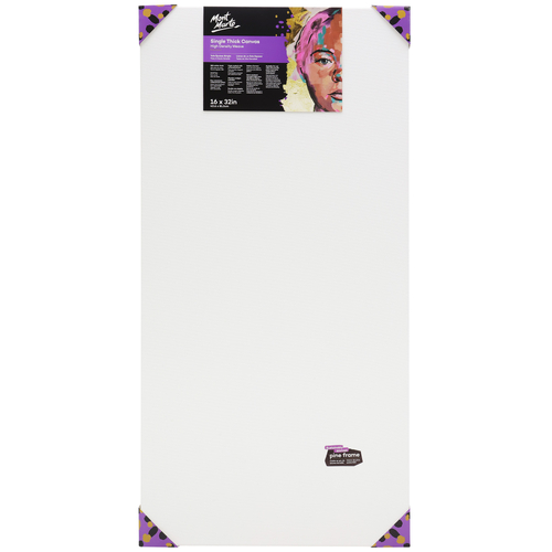 Mont Marte Canvas 40cm x 80cm Thin Single Thick Premium Stretched Frame 16x32in"
