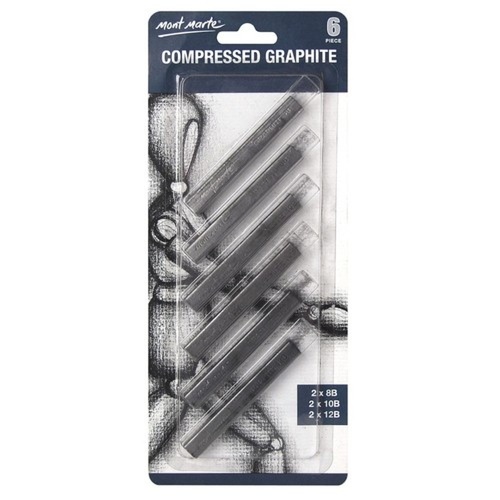 Mont Marte Compressed Graphite 6pce