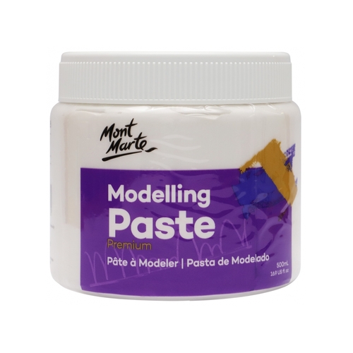 Mont Marte Modelling Paste Tub 500ml, Create Texture & 3D Effects Painting