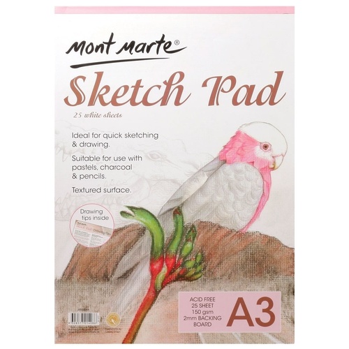 MONT MARTE Sketch Pad 150gsm 25 sheet A3