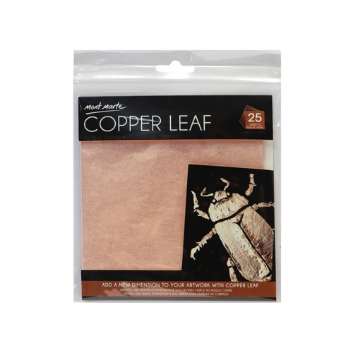 Mont Marte Imitation Copper Leaf 14x14cm 25 Sheets for Gilding