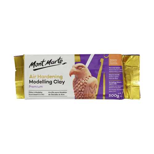 Mont Marte Air Hardening Modelling Clay Terracotta 500g for Pottery & Sculpting