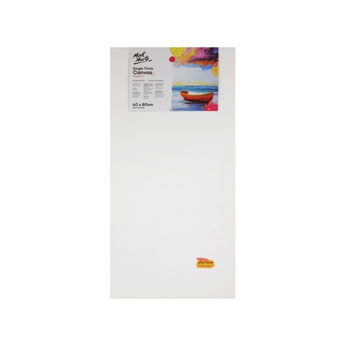 Mont Marte Canvas 40cm x 80cm Thin Single Thick Studio Stretched Frame 15x31in"