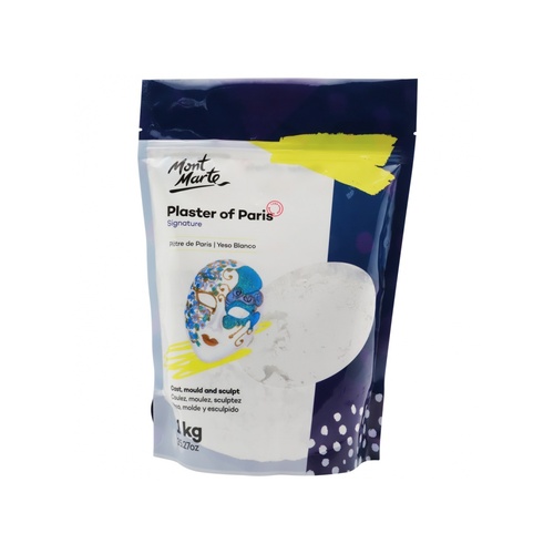 Mont Marte Plaster of Paris 1kg Powder, Hobby Casting, Moulding & Sculpting