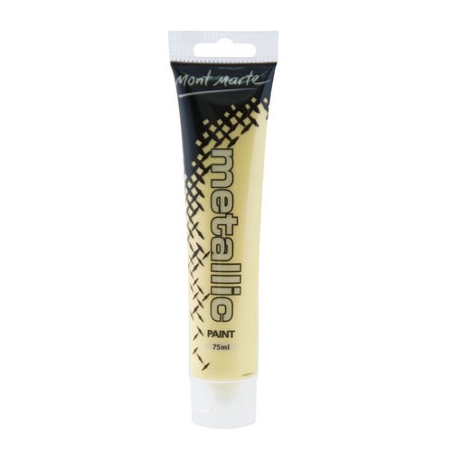 Mont Marte Metallic Acrylic Paint 75ml - Yellow