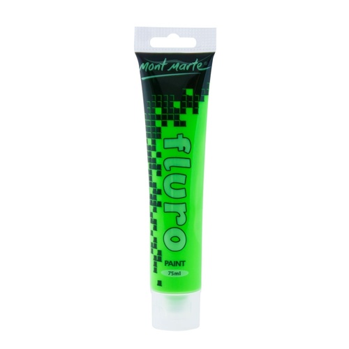 Mont Marte Fluro Acrylic Paint 75ml - Green