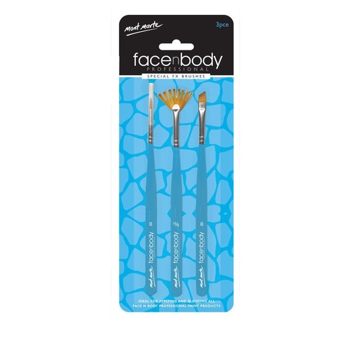 Mont Marte Premium Face and Body Brush Kit 3pce