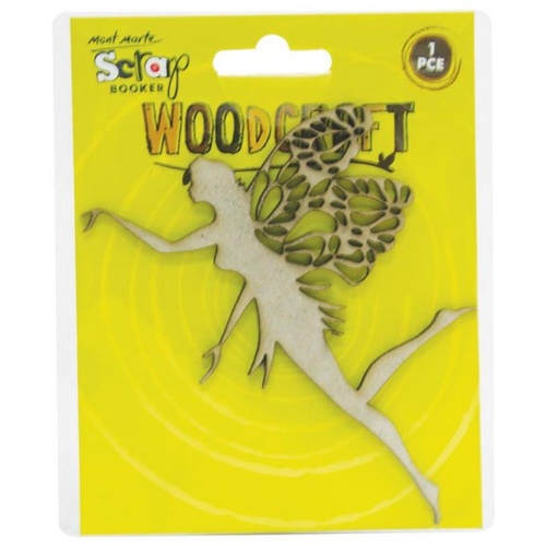 Mont Marte Scraping Woodcraft - Chipboard Fairy 1pce For Scrapbook Craft