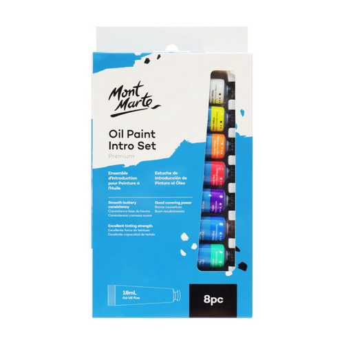 Mont Marte Oil Paint Intro Set 8pce x 18ml Tubes