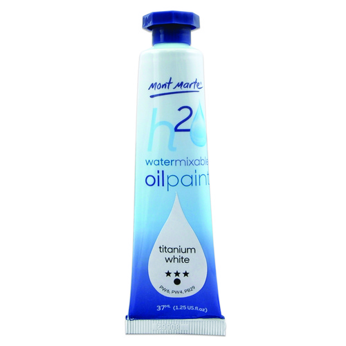 Mont Marte Water Mixable Oil Paint 37ml - Titanium White