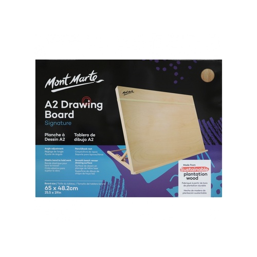 Mont Marte Drawing Board A2 with Band Table Easel Adjustable Painting & Sketching